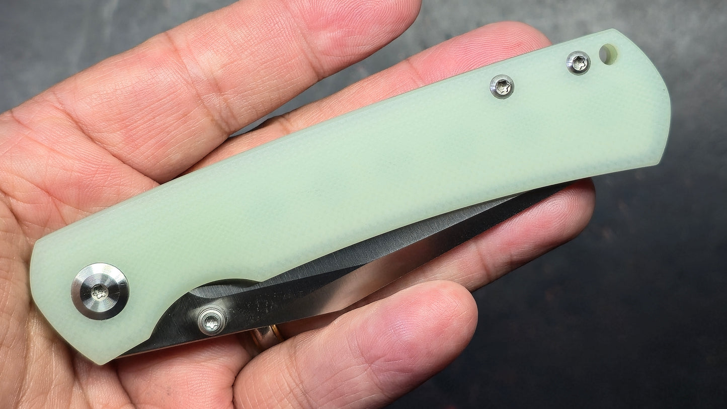 Monterey Bay Knives Old Guard Jade G10 Handle 14C28N Blade