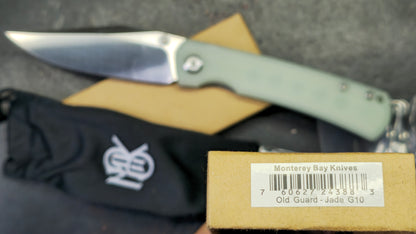 Monterey Bay Knives Old Guard Jade G10 Handle 14C28N Blade