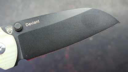Kizer Deviant Micarta/G10 Handle M390 Blade