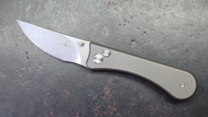 TWOSUN TS152 Button Lock Titanium Handle D2 Blade