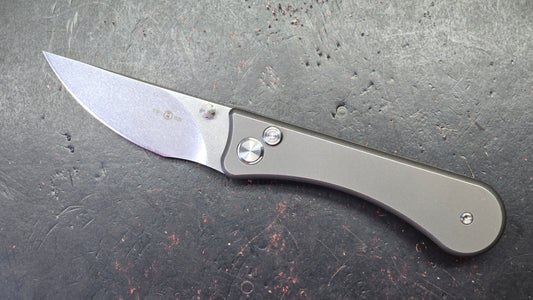 TWOSUN TS152 Button Lock Titanium Handle D2 Blade