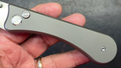 TWOSUN TS152 Button Lock Titanium Handle D2 Blade