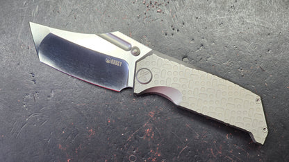Kubey Hamster Flame or Gray Titanium Handle 14C28N Blade