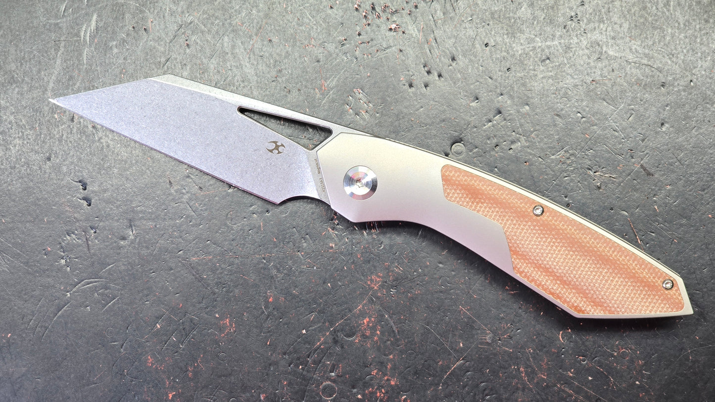 Kansept Strip Micarta/Titanium Handle Magnacut Blade