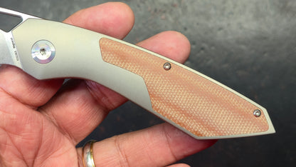 Kansept Strip Micarta/Titanium Handle Magnacut Blade