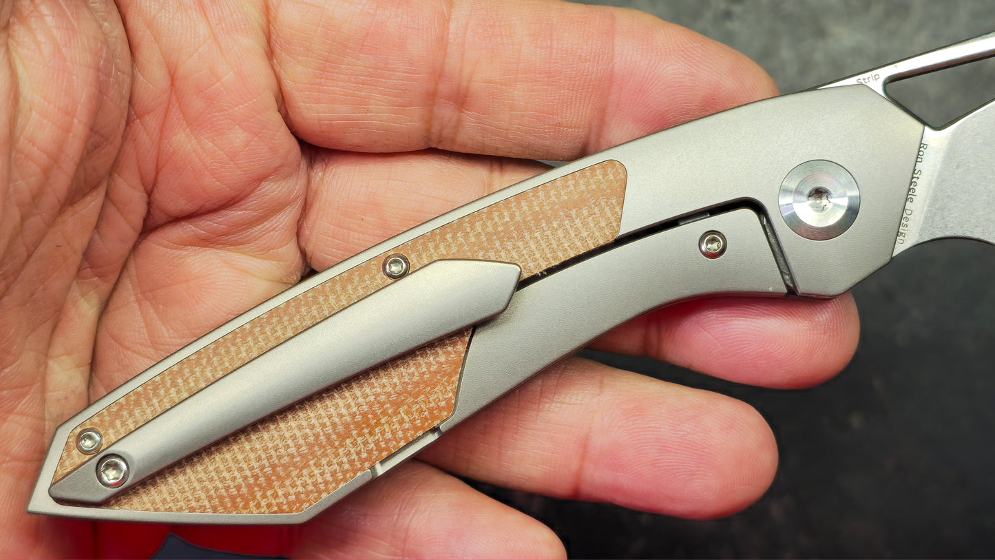 Kansept Strip Micarta/Titanium Handle Magnacut Blade