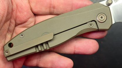 Kubey Classico Bronze Titanium Handle M390 Blade