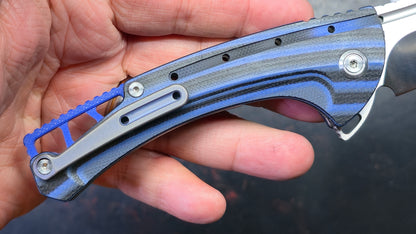 KUBEY Tarzan G10 Handle AUS 10 Blade