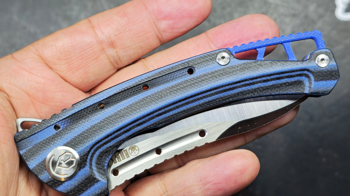 KUBEY Tarzan G10 Handle AUS 10 Blade