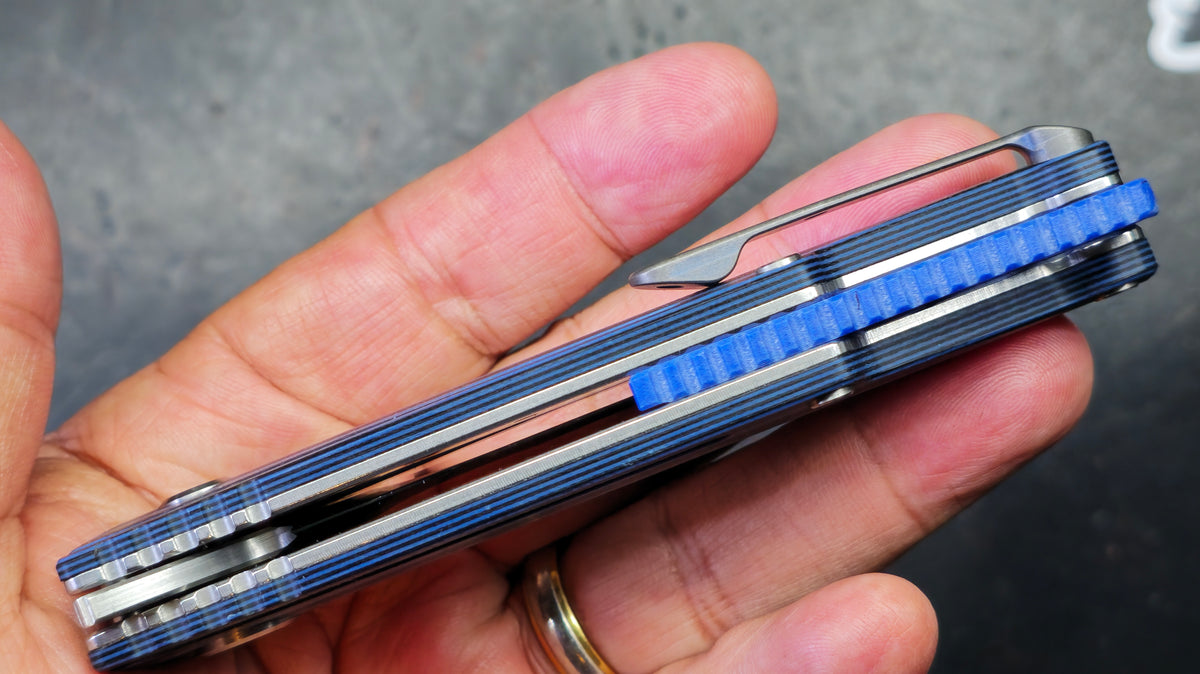 KUBEY Tarzan G10 Handle AUS 10 Blade