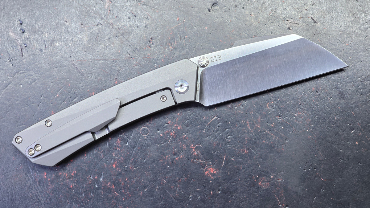 Kansept Contra Gray Titanium Handle CPM S90V Blade