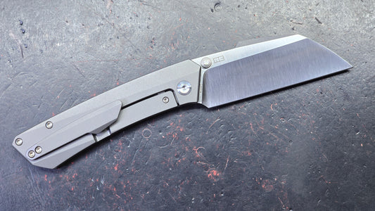 Kansept Contra Gray Titanium Handle CPM S90V Blade