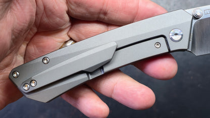 Kansept Contra Gray Titanium Handle CPM S90V Blade