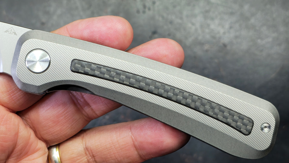 Miguron AM8 Ameight Morad II Titanium/Carbon Fiber Handle CPM S90V Blade