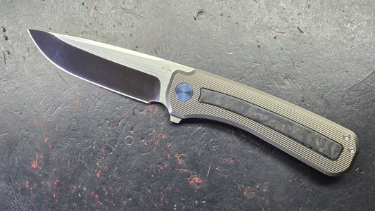 Miguron AM8 Ameight Morad Titanium/Carbon Fiber Handle CPM M390 Blade