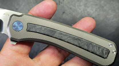 Miguron AM8 Ameight Morad Titanium/Carbon Fiber Handle CPM M390 Blade