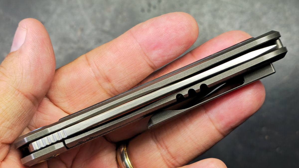Miguron AM8 Ameight Morad Titanium/Carbon Fiber Handle CPM M390 Blade