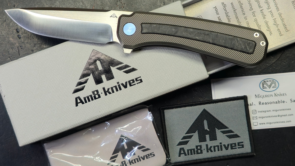 Miguron AM8 Ameight Morad Titanium/Carbon Fiber Handle CPM M390 Blade