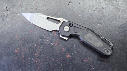Ketuo Mini Griffin Button Liner Lock G10/CF Handle 14c28n Blade