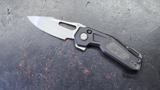 Ketuo Mini Griffin Button Liner Lock G10/CF Handle 14c28n Blade