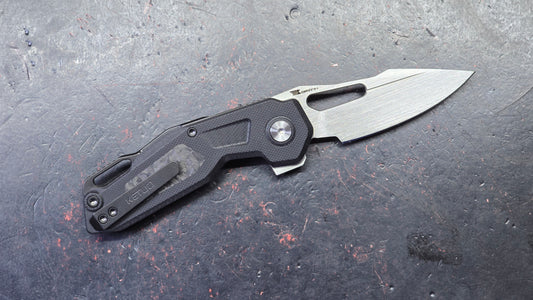 Ketuo Mini Griffin Button Liner Lock G10/CF Handle 14c28n Blade