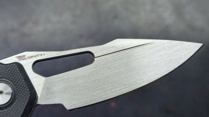 Ketuo Mini Griffin Button Liner Lock G10/CF Handle 14c28n Blade