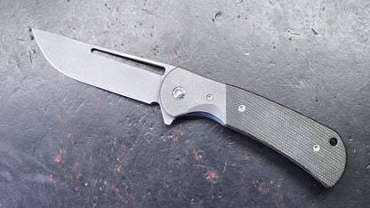 Forest Elf Rattle Snake F-10 (Ringing / Tuning Fork) Titanium Micarta Handle S35VN Blade