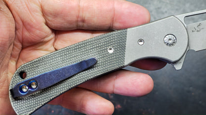 Forest Elf Rattle Snake F-10 (Ringing / Tuning Fork) Titanium Micarta Handle S35VN Blade