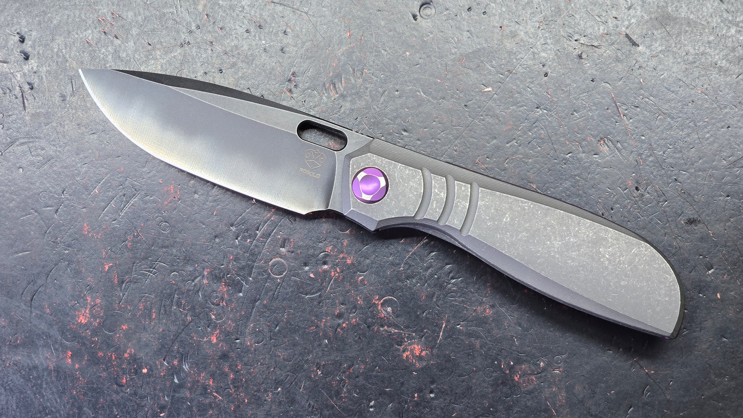 Poikilo Blade Gecko V2 Dark SW Titanium Handle M398 Blade