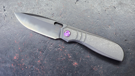 Poikilo Blade Gecko V2 Dark SW Titanium Handle M398 Blade