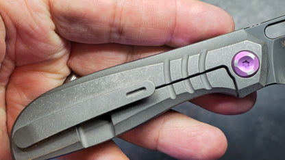 Poikilo Blade Gecko V2 Dark SW Titanium Handle M398 Blade