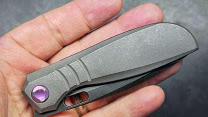 Poikilo Blade Gecko V2 Dark SW Titanium Handle M398 Blade