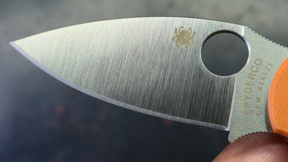Spyderco Sage 5 Burnt Orange G10 Handle CPM REX 121 Blade
