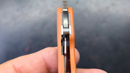 Spyderco Sage 5 Burnt Orange G10 Handle CPM REX 121 Blade