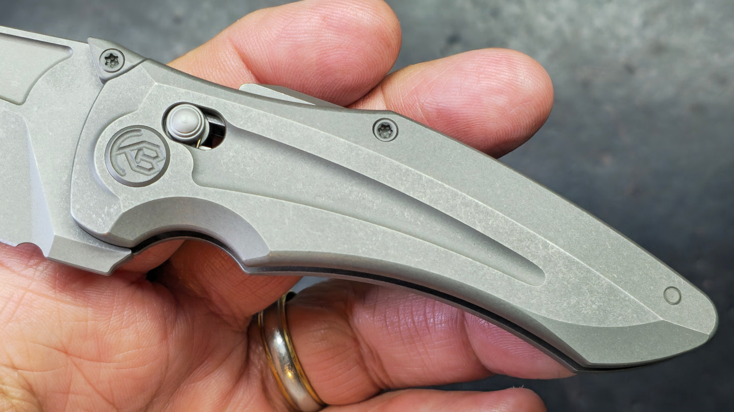 KB Sumo Crossbar Lock DarkWash Titanium Handle M390 Blade