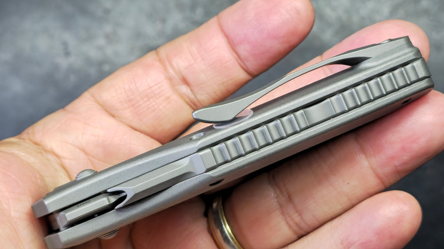 KB Sumo Crossbar Lock DarkWash Titanium Handle M390 Blade