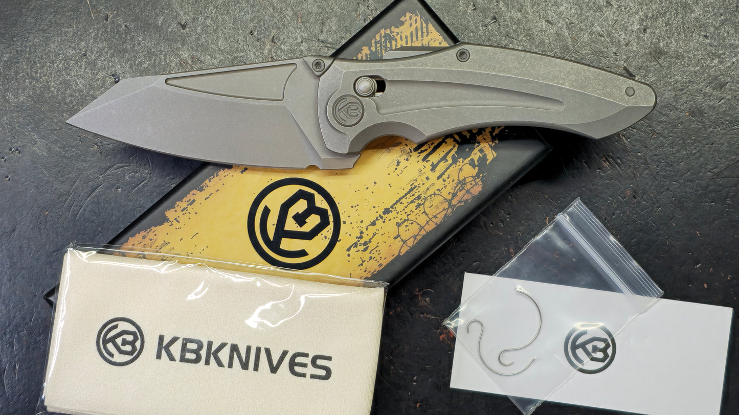 KB Sumo Crossbar Lock DarkWash Titanium Handle M390 Blade