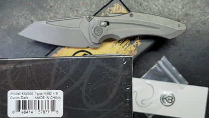 KB Sumo Crossbar Lock DarkWash Titanium Handle M390 Blade