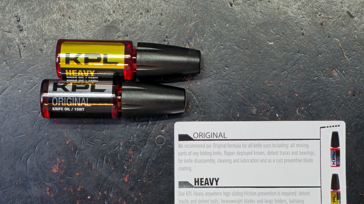 KPL Knife Double Pack Combo Knife Pivot Lube Original/Heavy
