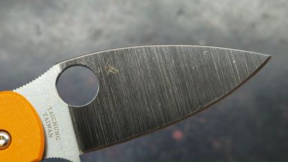 Spyderco Sage 6 Burnt Orange G-10 Handle CPM REX 121
