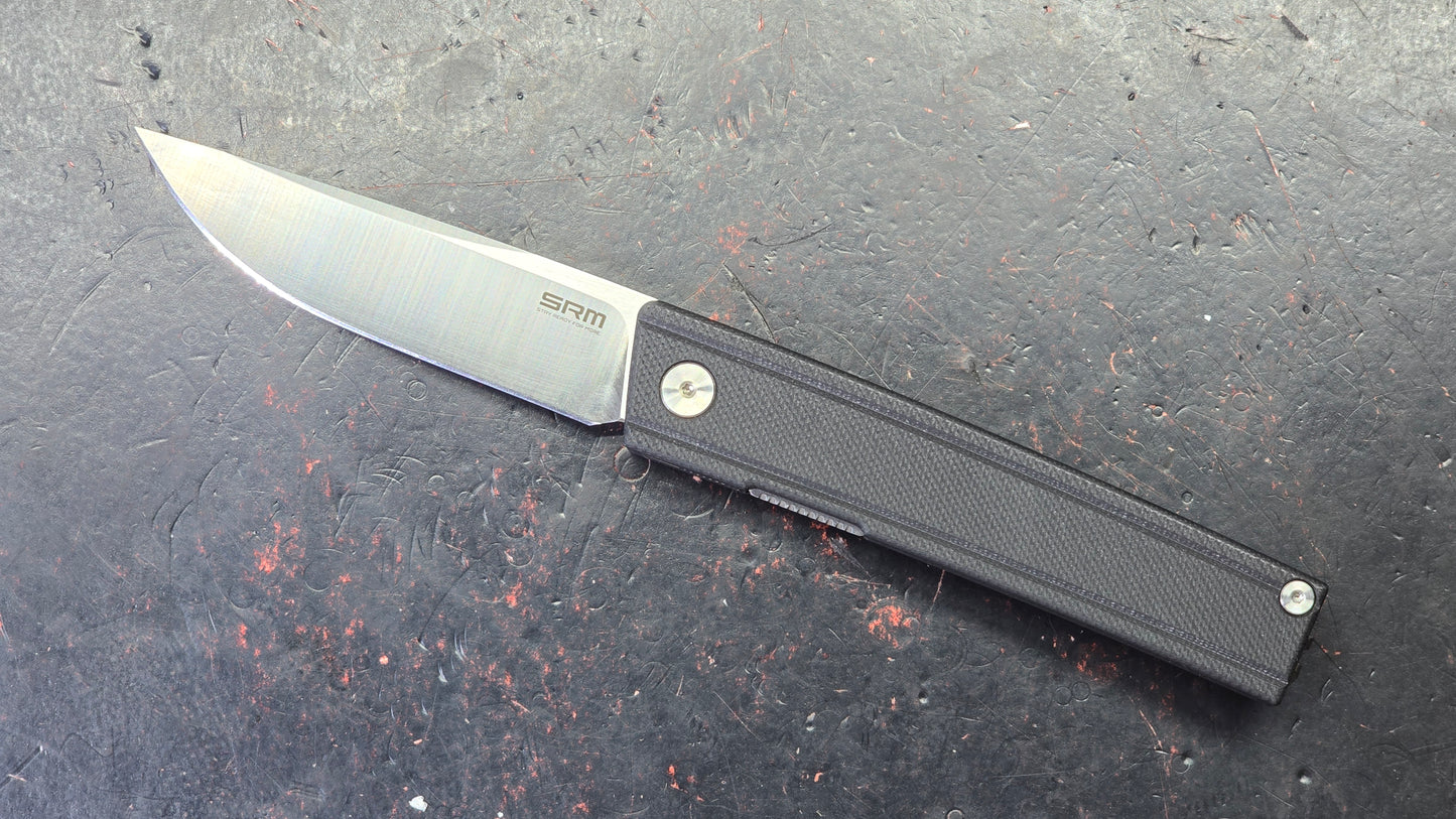 SRM Gent SRM401LCGB Black G10 Handle 10Cr15CoMoV Blade