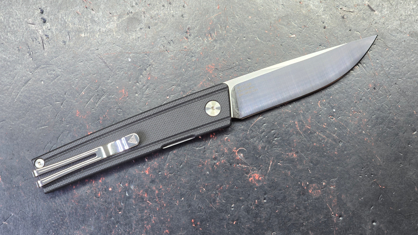 SRM Gent SRM401LCGB Black G10 Handle 10Cr15CoMoV Blade