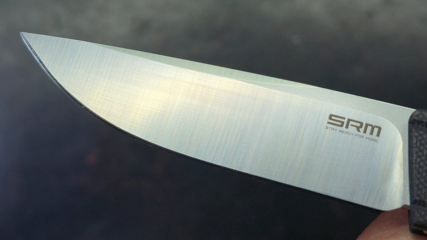 SRM Gent SRM401LCGB Black G10 Handle 10Cr15CoMoV Blade