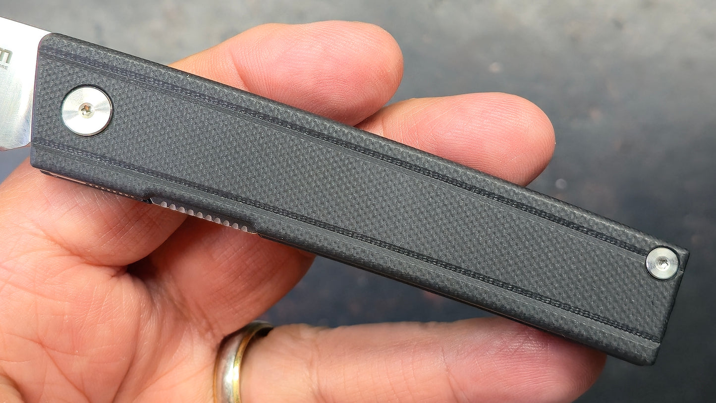 SRM Gent SRM401LCGB Black G10 Handle 10Cr15CoMoV Blade