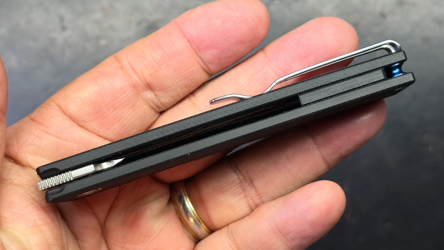 SRM Gent SRM401LCGB Black G10 Handle 10Cr15CoMoV Blade