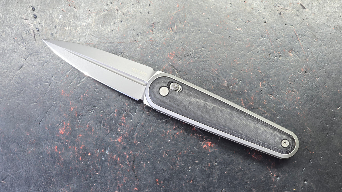 SRM Twin SRM251MB-GB Carbon Fiber Handle N690 Blade