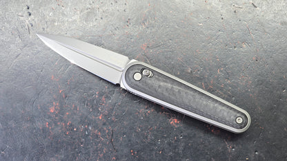 SRM Twin SRM251MB-GB Carbon Fiber Handle N690 Blade