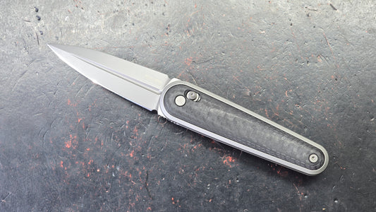 SRM Twin SRM251MB-GB Carbon Fiber Handle N690 Blade
