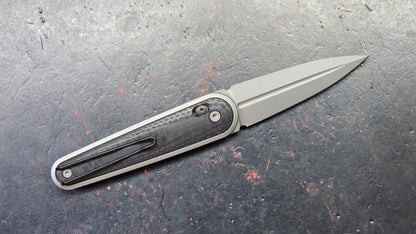 SRM Twin SRM251MB-GB Carbon Fiber Handle N690 Blade
