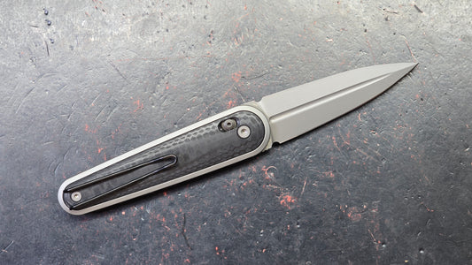 SRM Twin SRM251MB-GB Carbon Fiber Handle N690 Blade
